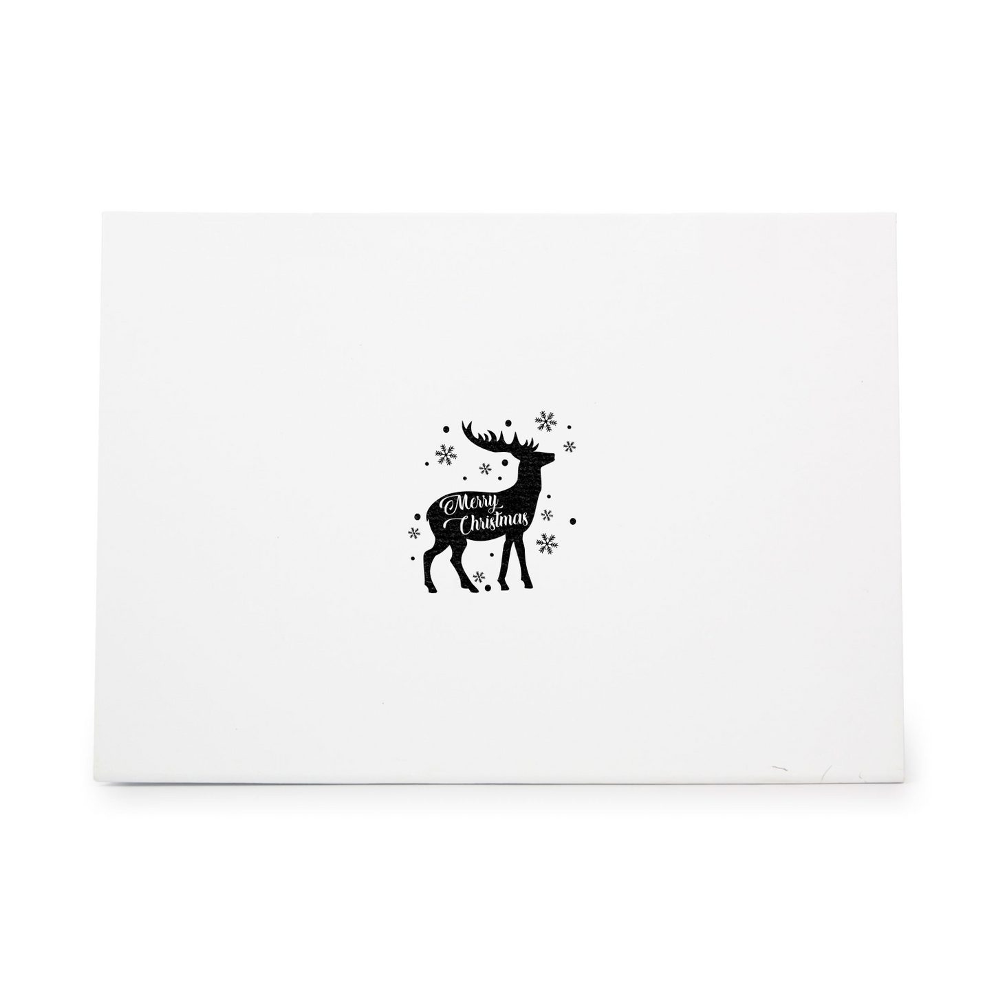 Deer With Merry Christmas Written On It Rubber Stamp CCSTA-10785