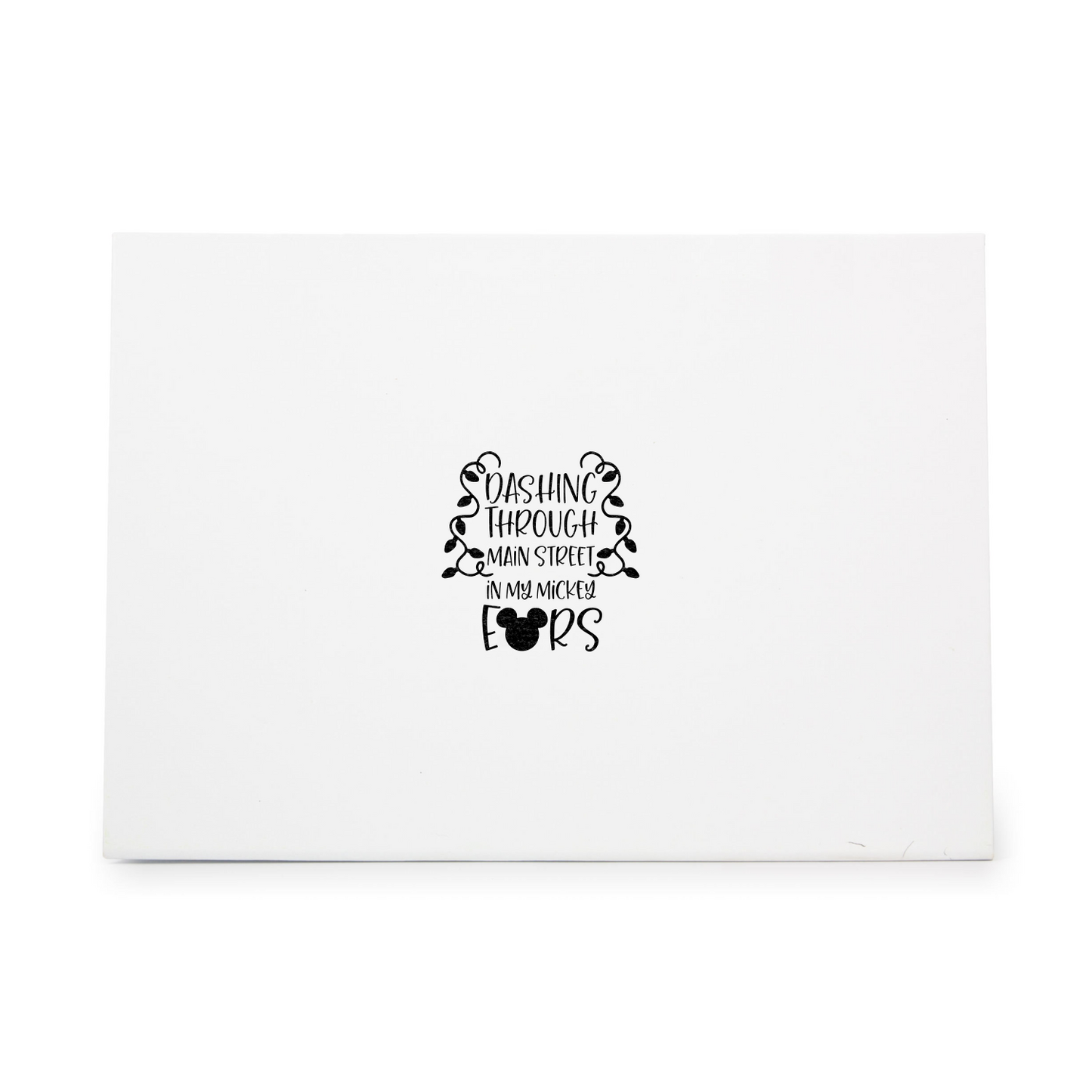 Dashing Through Main Street In My Mickey Ears Rubber Stamp CCSTA-13328