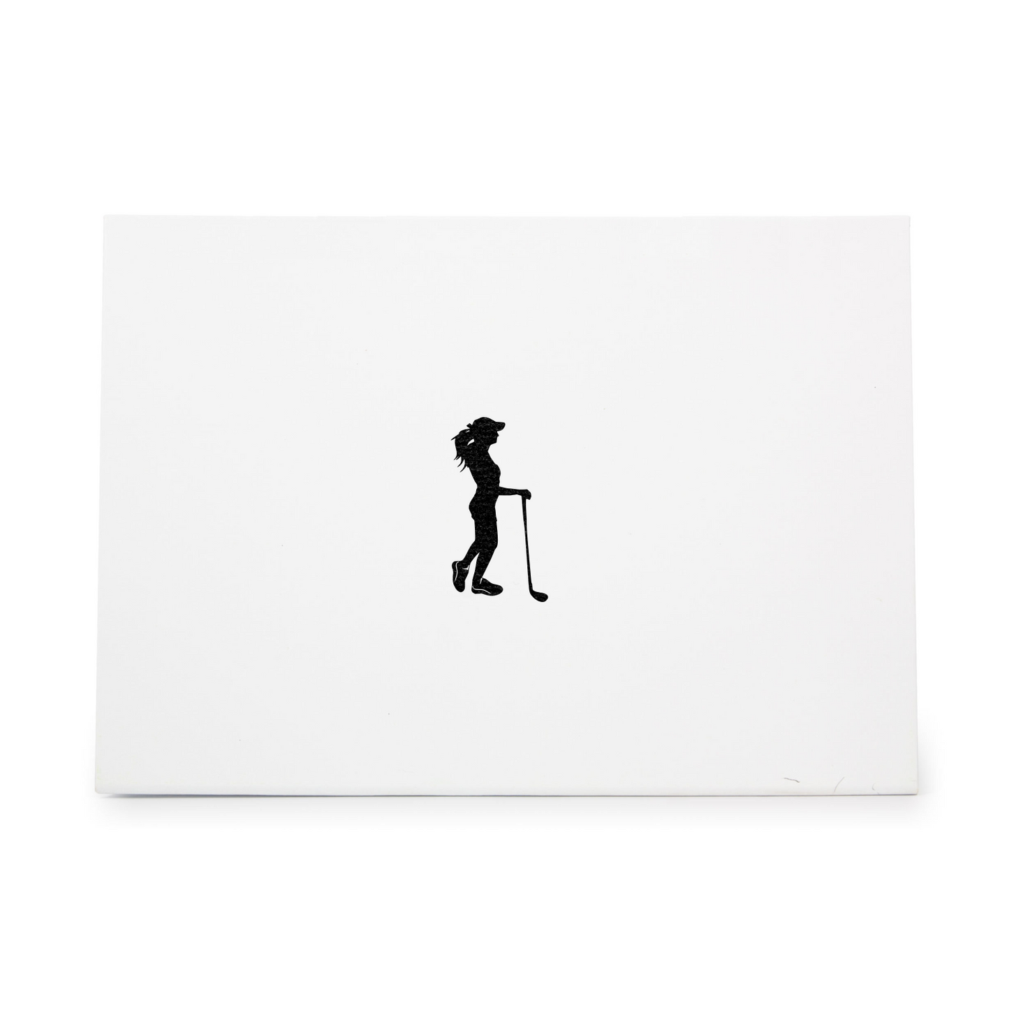 Woman Holding A Golf Club Rubber Stamp CCSTA-2410