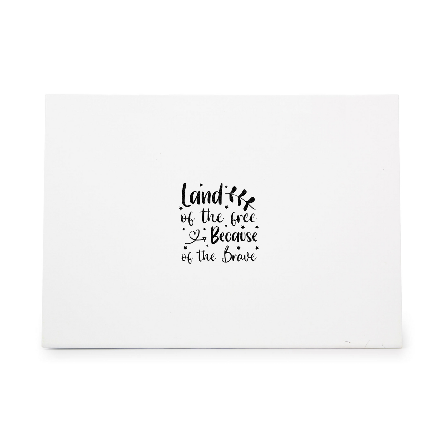 Land Of The Free Because Of The Brave Rubber Stamp CCSTA-5869