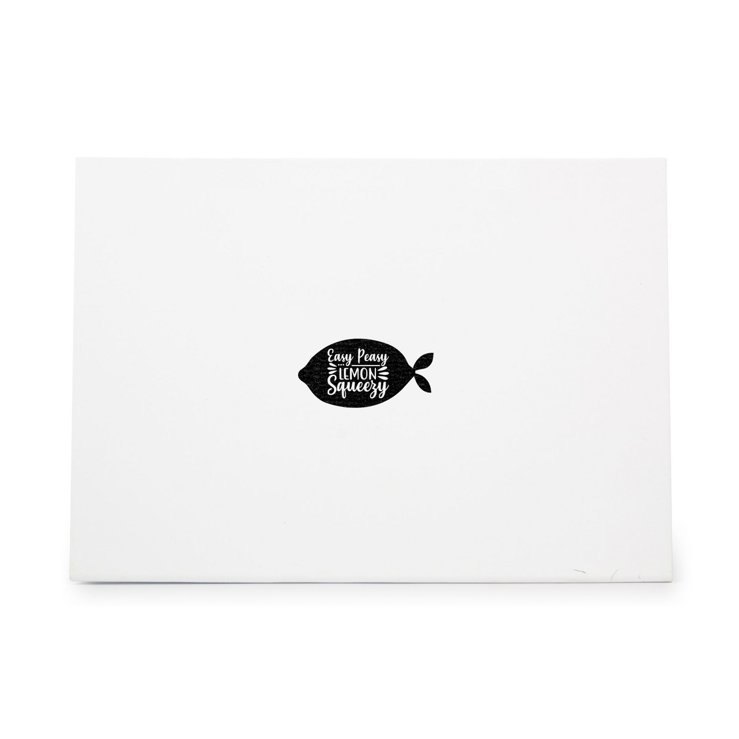 A  Fish With Easy Peasy Lemon Squeezed On It Rubber Stamp CCSTA-6623