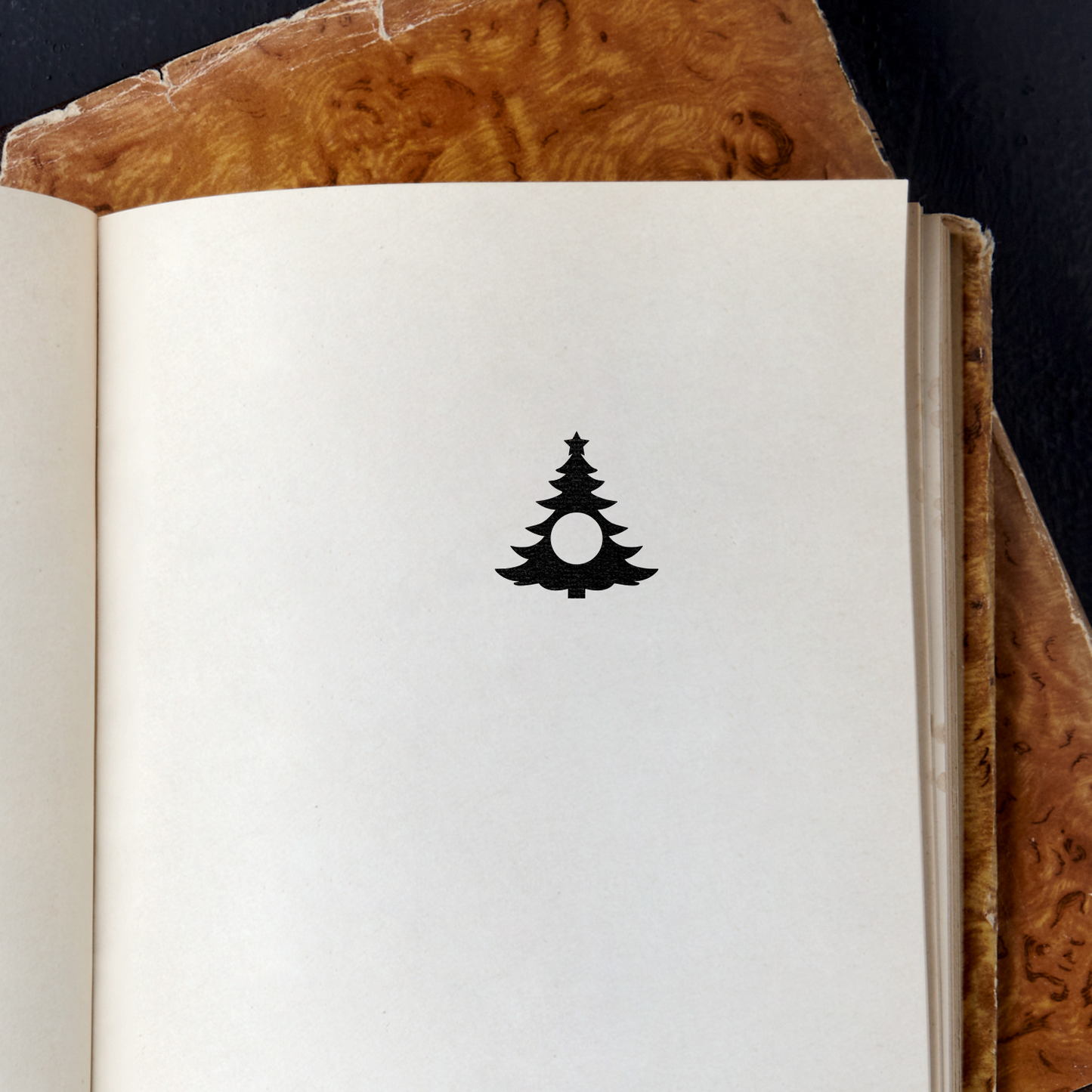 Christmas Tree With A Star On Top Rubber Stamp CCSTA-13289