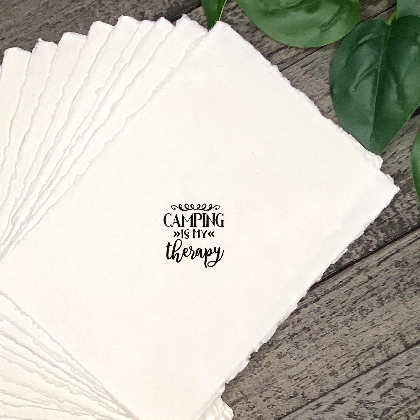 Camping Is My Therapy Rubber Stamp CCSTA-1448