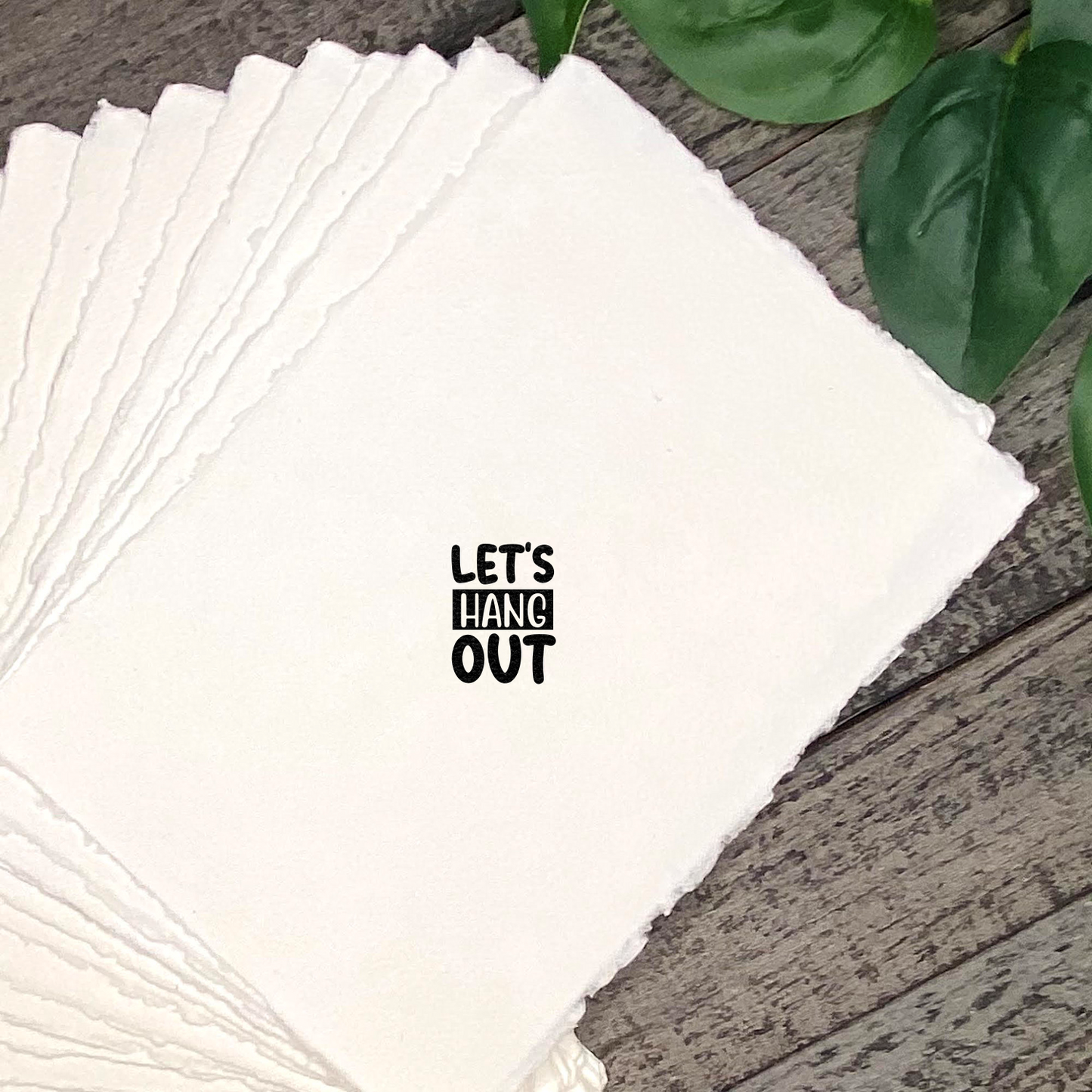 Lets Hang Out Rubber Stamp CCSTA-1824