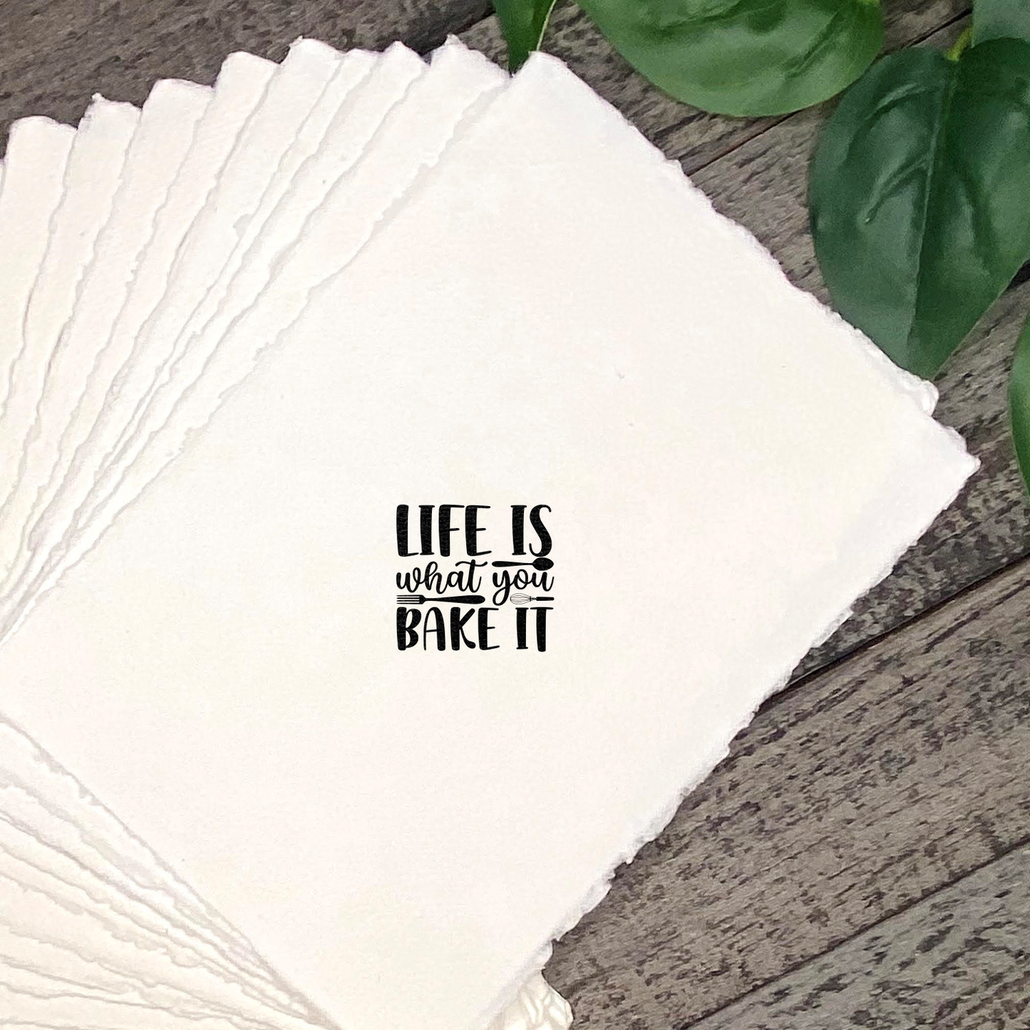 Life Is What You Bake It Rubber Stamp CCSTA-5981